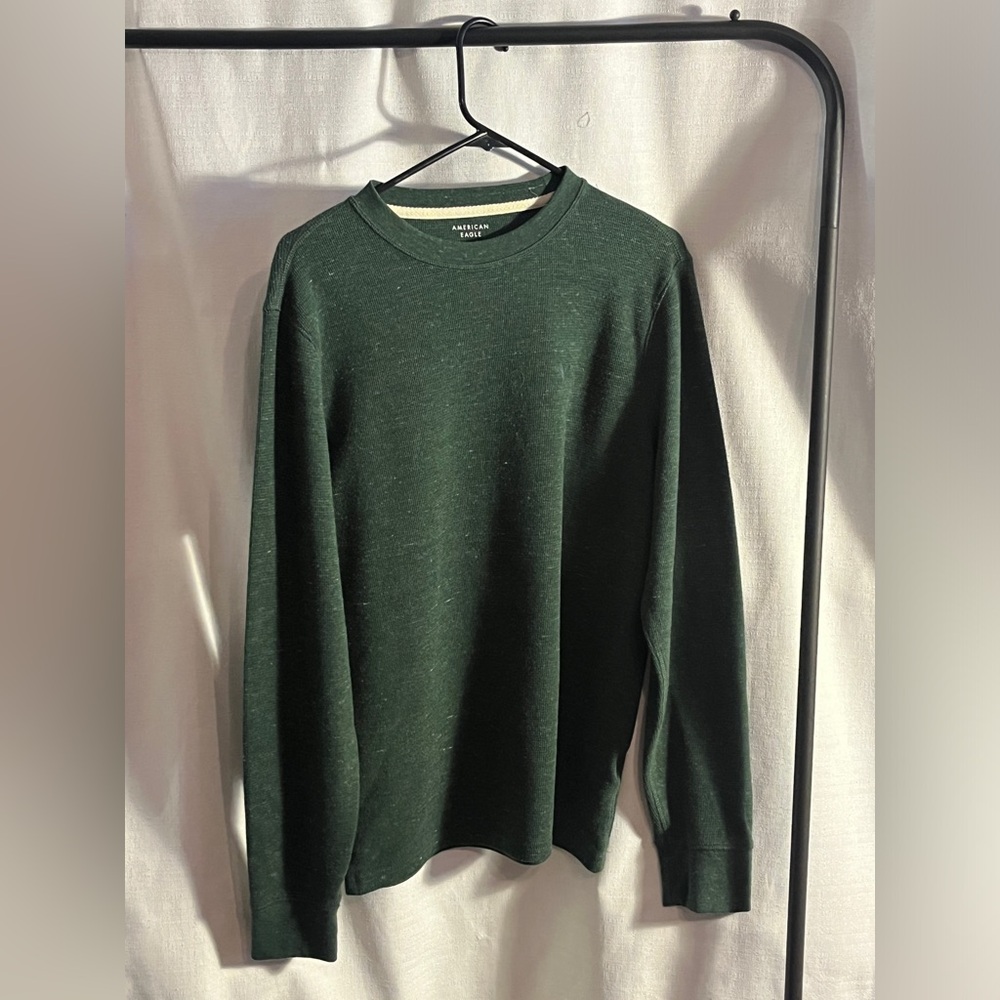 Men’s Large American Eagle Standard Fit Green Sweater - Picture 1 of 4